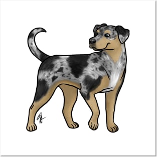 Dog - Catahoula Leopard Dog - Blue Leopard Tan Posters and Art